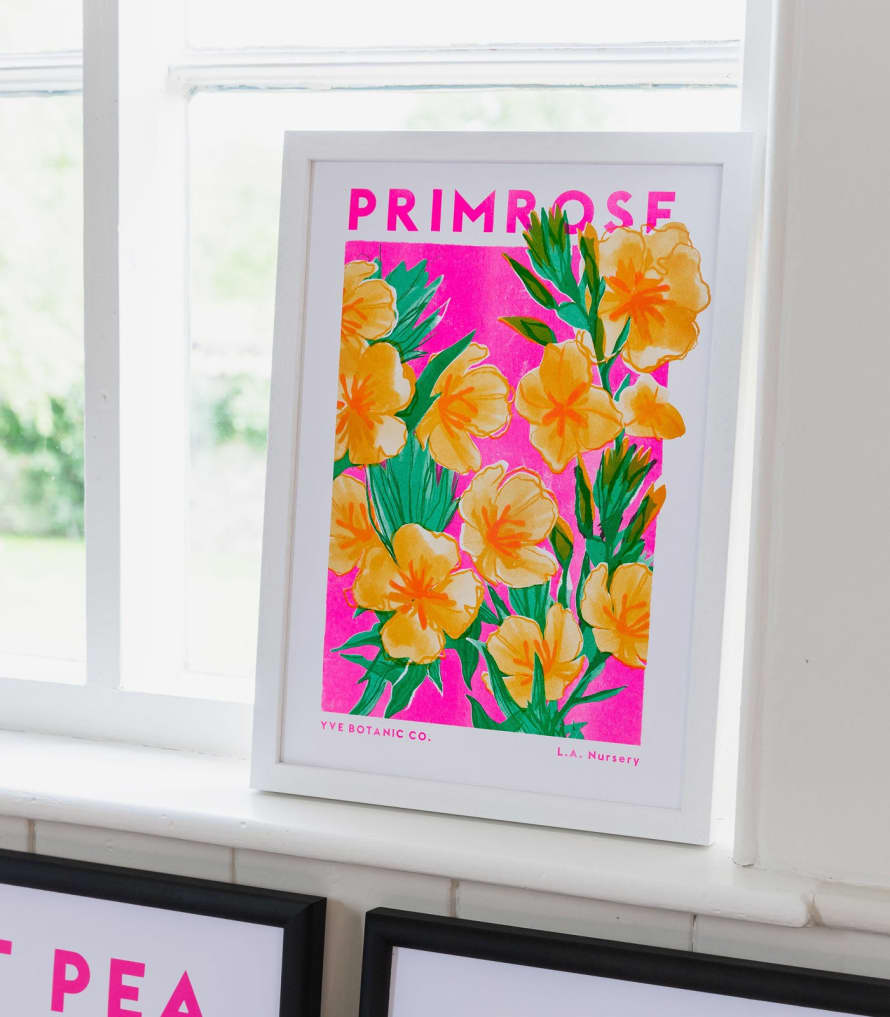Yve Print Primrose A3 Framed Riso Print