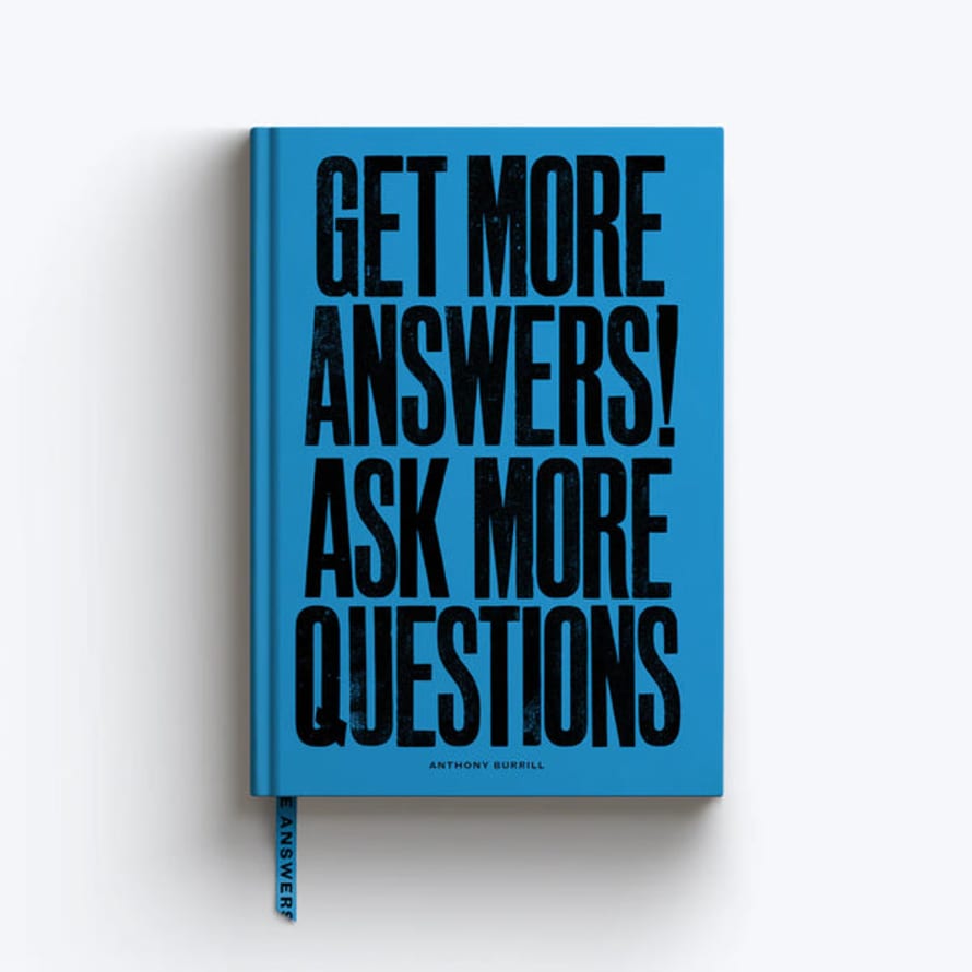 Anthony Burrill 'get More Answers' Lined Notebook