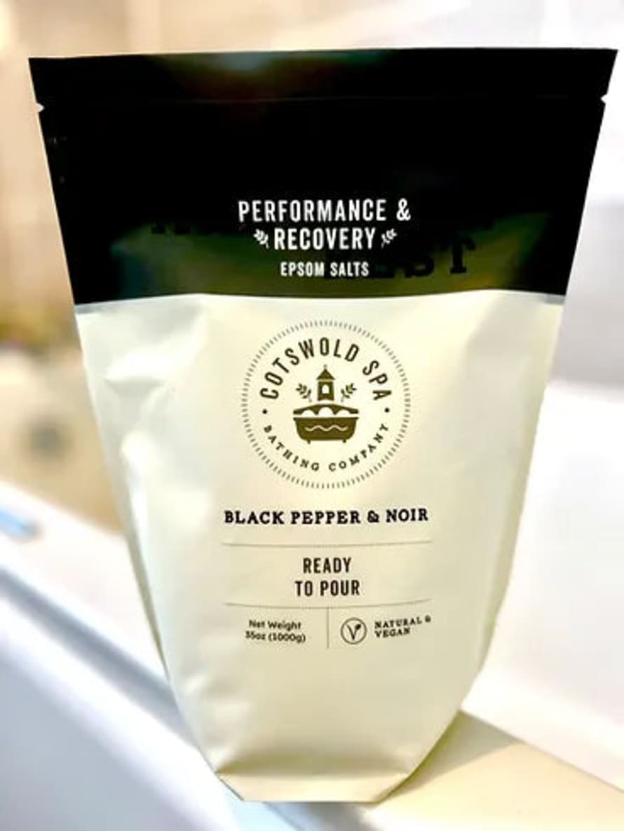 Cotswold Spa Bathing Company Performance & Recovery 'Ready To Pour' Epsom Salts with Black Pepper & Noir