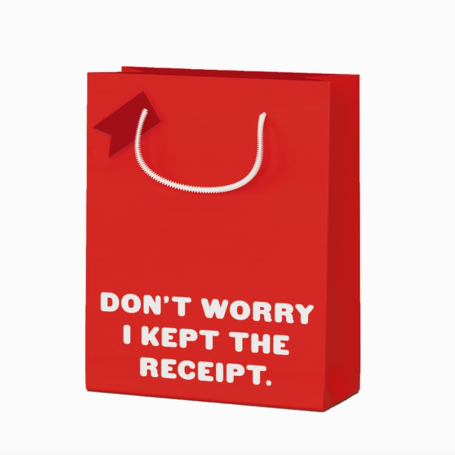 Ohh Deer Don't Worry I Kept The Receipt Large Gift Bag
