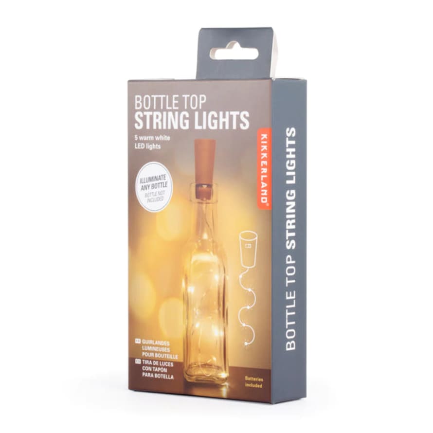 Kikkerland Design Bottle String Lights