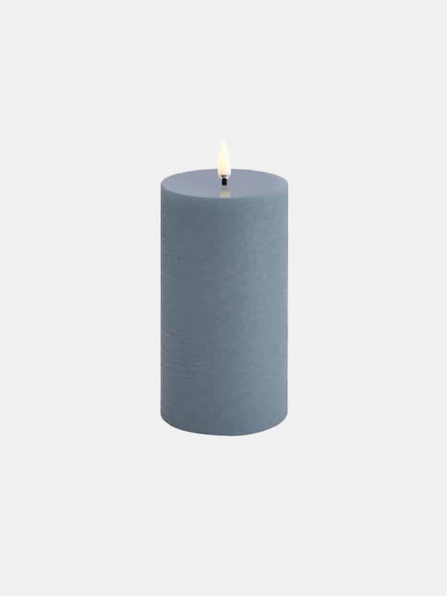 UYUNI LIGHTING Led Pillar Candle 7.8x15 - Hazy Blue