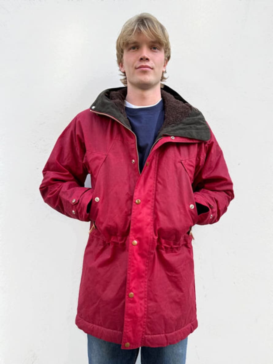 Manifattura Ceccarelli Long Mountain Jacket Rot Brown Lining Herren