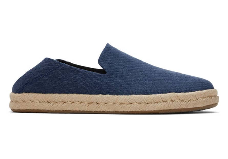TOMS Mens Navy Santiago Recycled Cotton Canvas