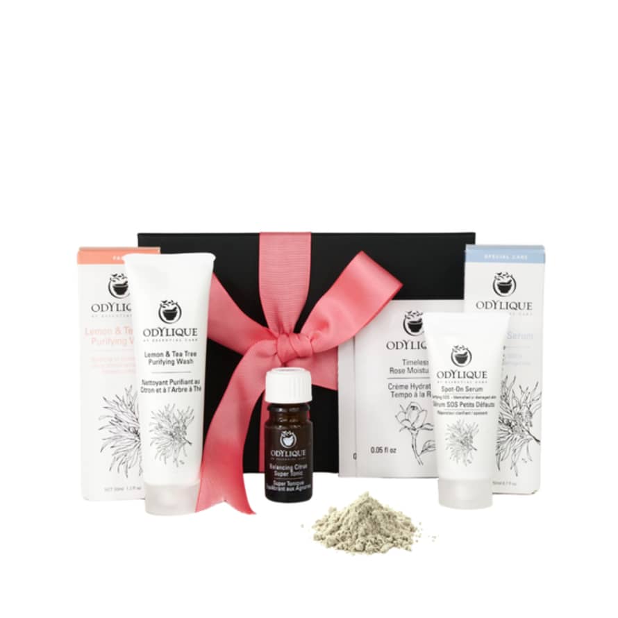 Odylique Cleanse Clarify & Balance Gift Set For Combination/oily Skin