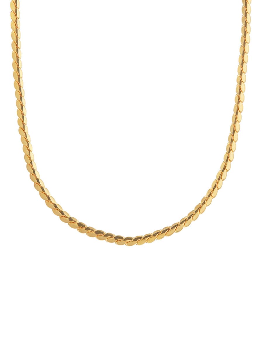 Orelia Flat Twist Chain Necklace