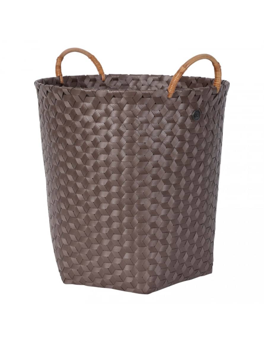 Handed By  Large Taupe Open Basket