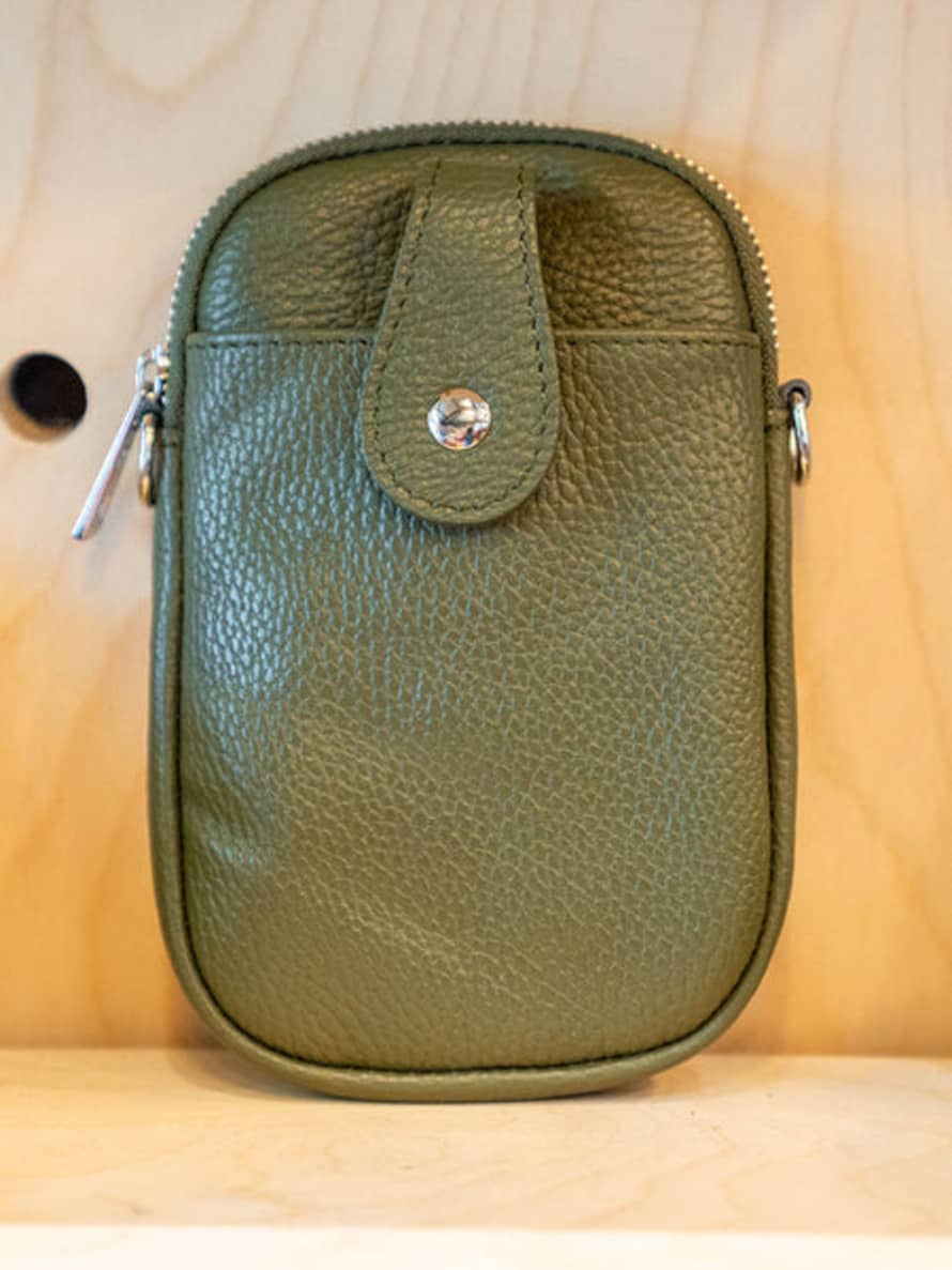Moda Handbags Leather Front Pocket Crossbody Bag Various Colours