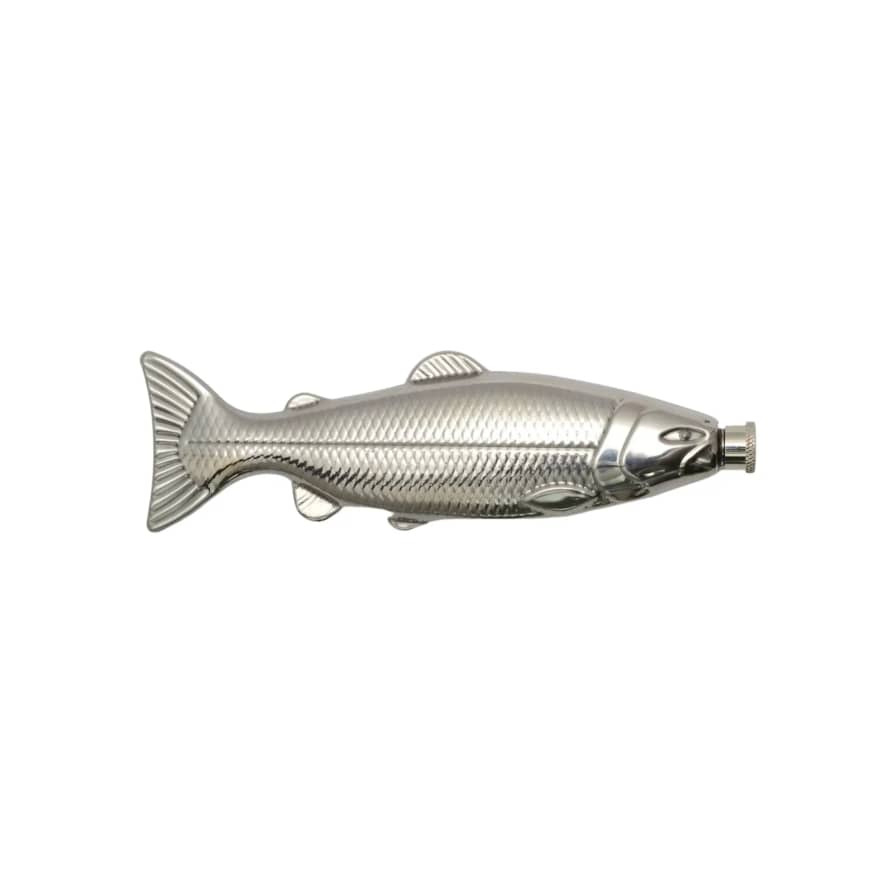 Gentlemen's Hardware Fish Flask - Silver