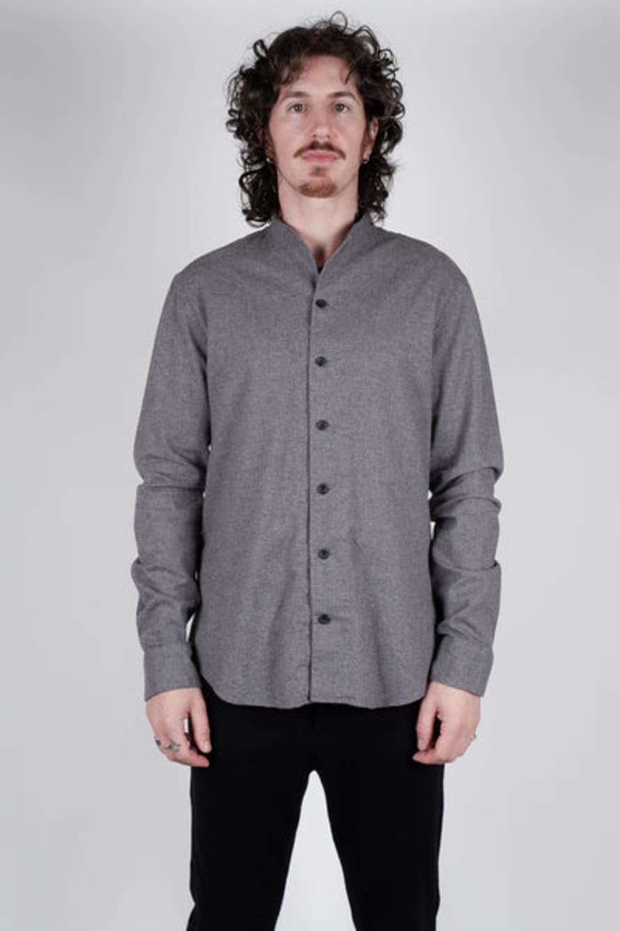 Hannes Roether Button Up Cotton Shirt Livid