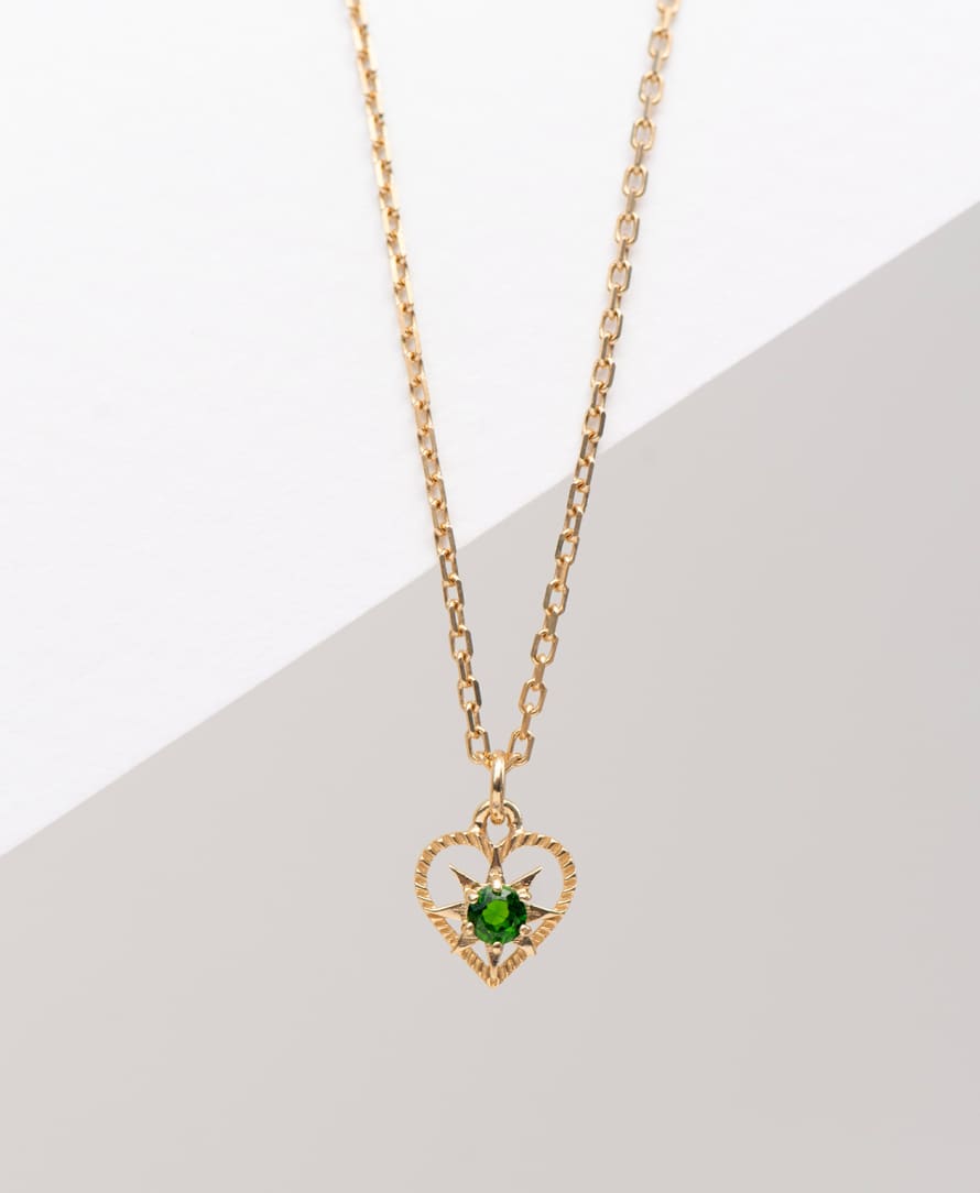 Zoe and Morgan  Kind Heart Gold  Necklace