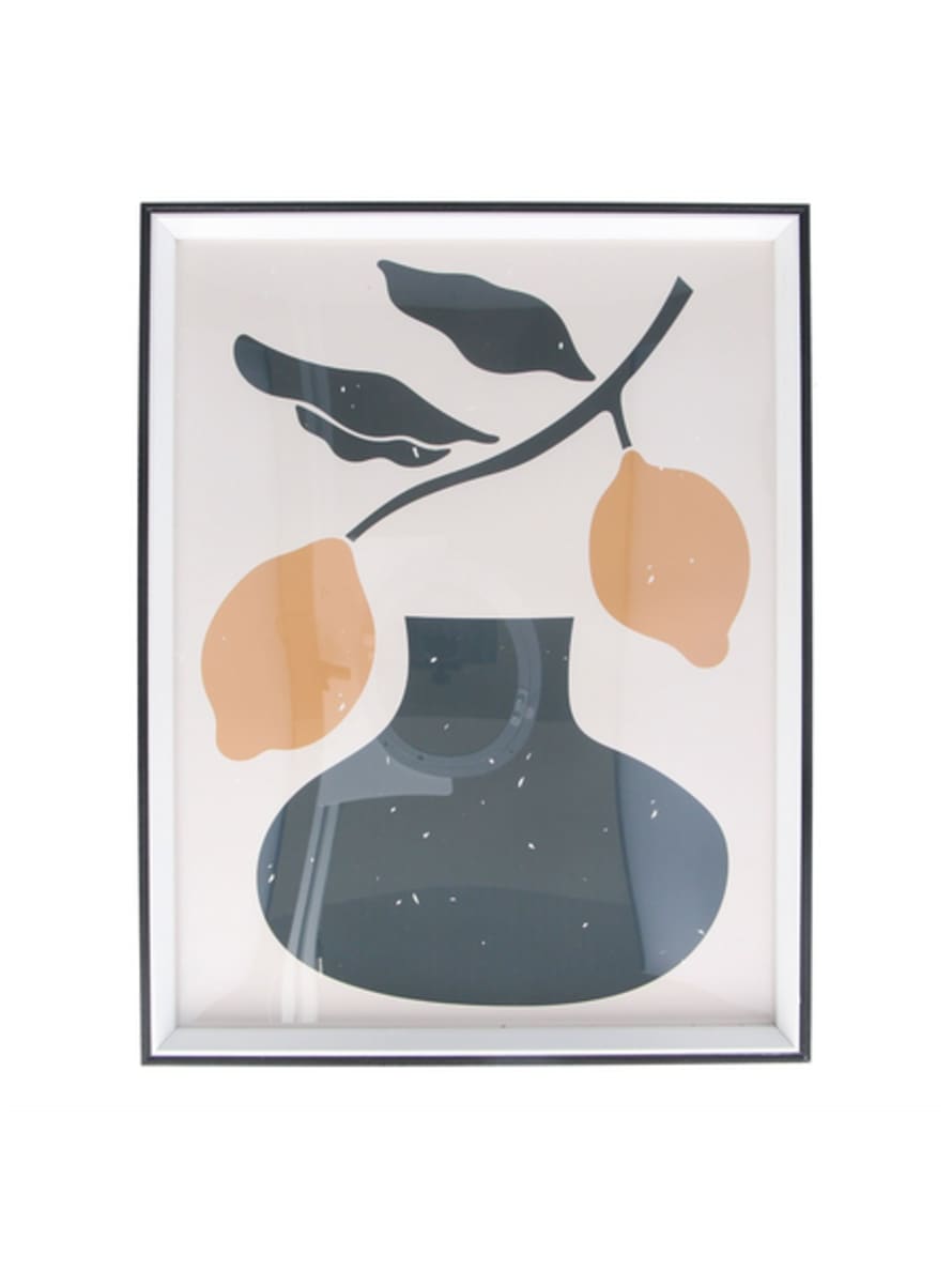 Gisela Graham Lemon Vase Framed Print