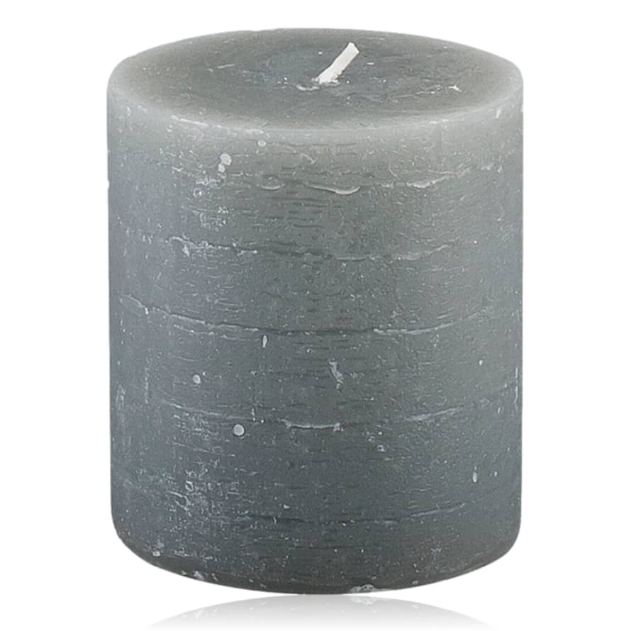 Broste Copenhagen Rustic Pillar Candle 10x11cm Grey