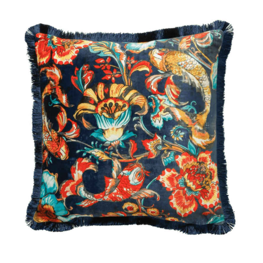 Scatterbox Cushions Koi Cushion Navy *50% Off*