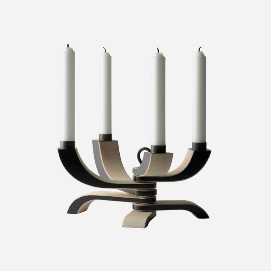 Design House Stockholm  Black Nordic Light foldable candelabra 