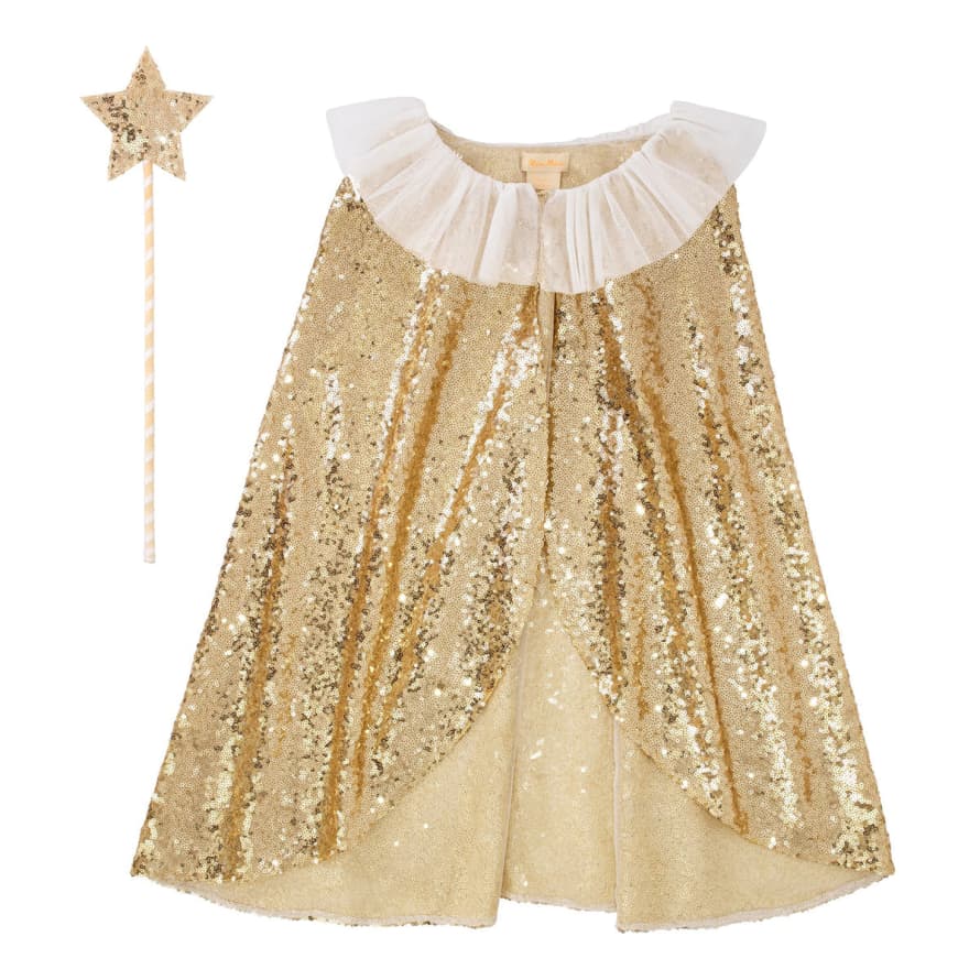 Meri Meri Meri Meri Gold Sparkle Cape Costume
