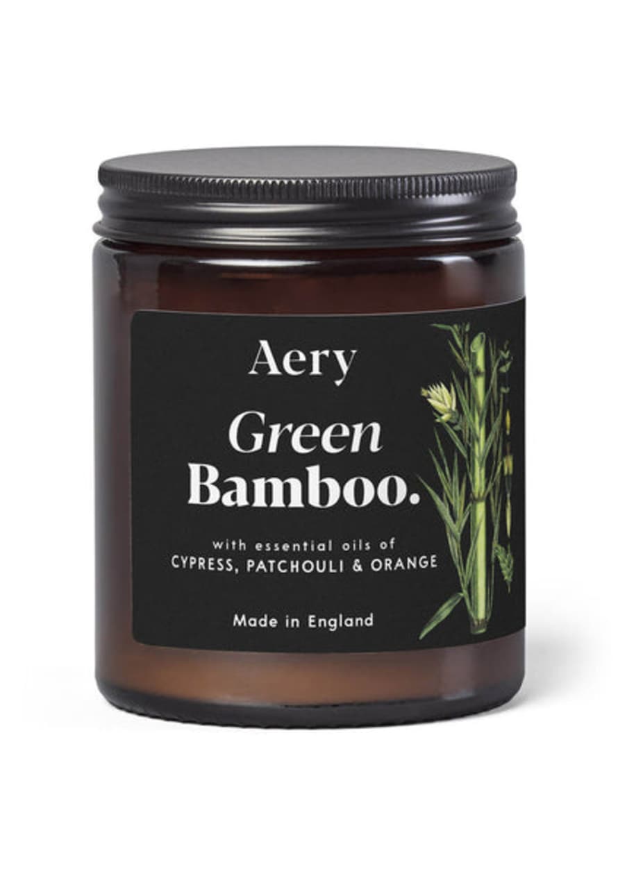 Aery Green Bamboo Scented Jar Candle