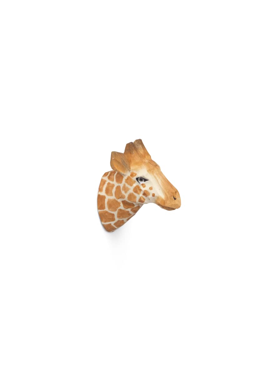 Ferm Living Giraffe Animal Hand Carved Hook