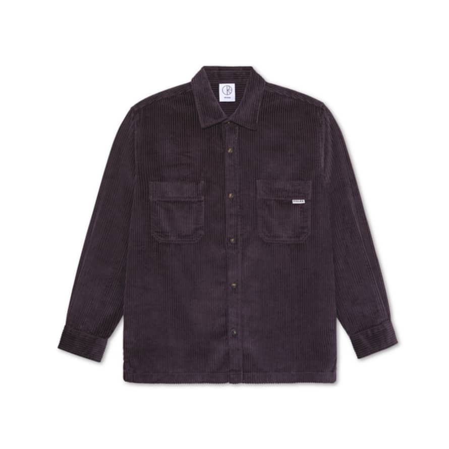 Polar Skate Co Cord Shirt - Dark Violet