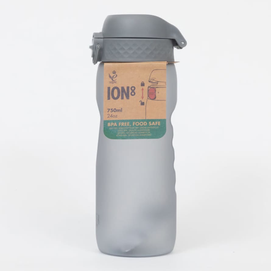 ION8 Leak Proof Bottles 750ml Sports Water Bottle In Grey