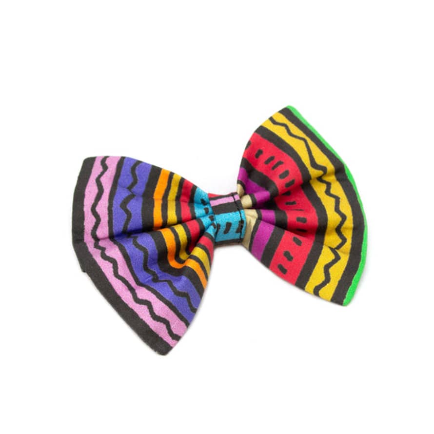 Hiro + Wolf Rainbow Stripe Cat Bow Tie