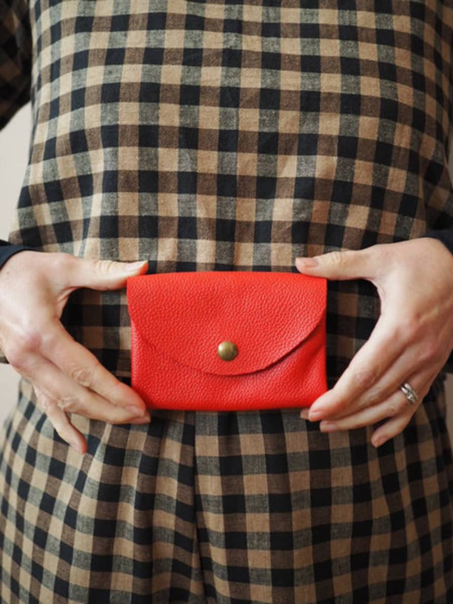 Roake Studio 'Penny' Purse In Red Leather