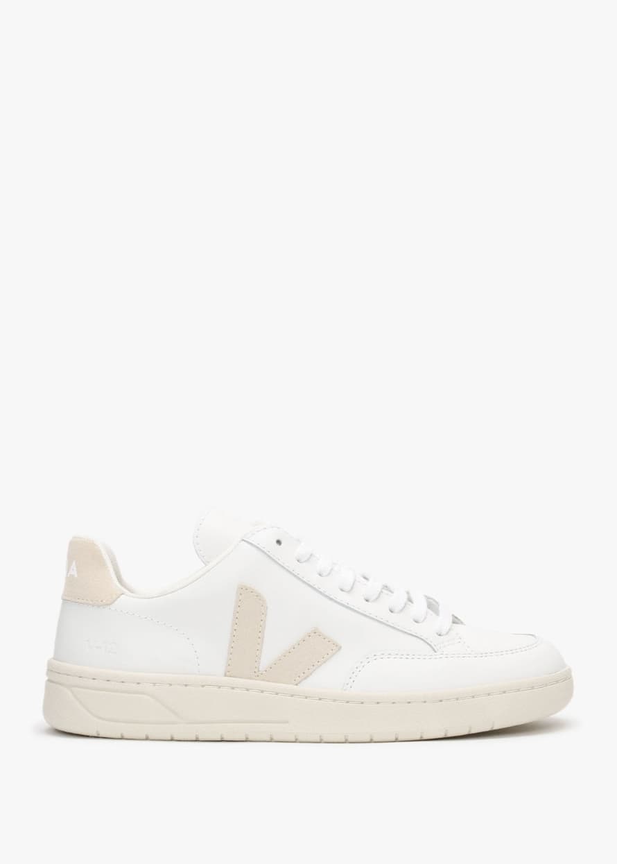 Veja V-12 Leather Extra White Sable Trainers