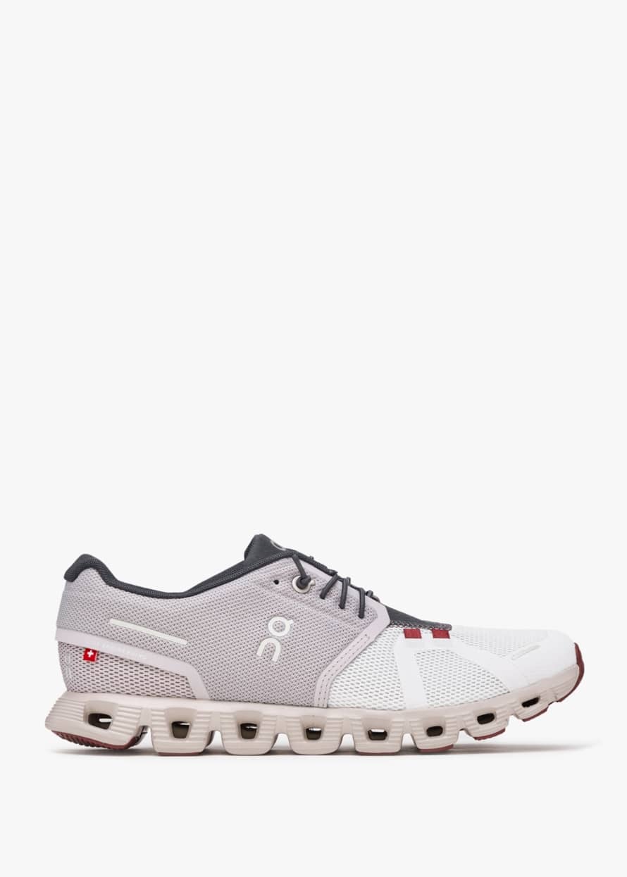 ON Running Cloud 5 Pearl Frost Trainers