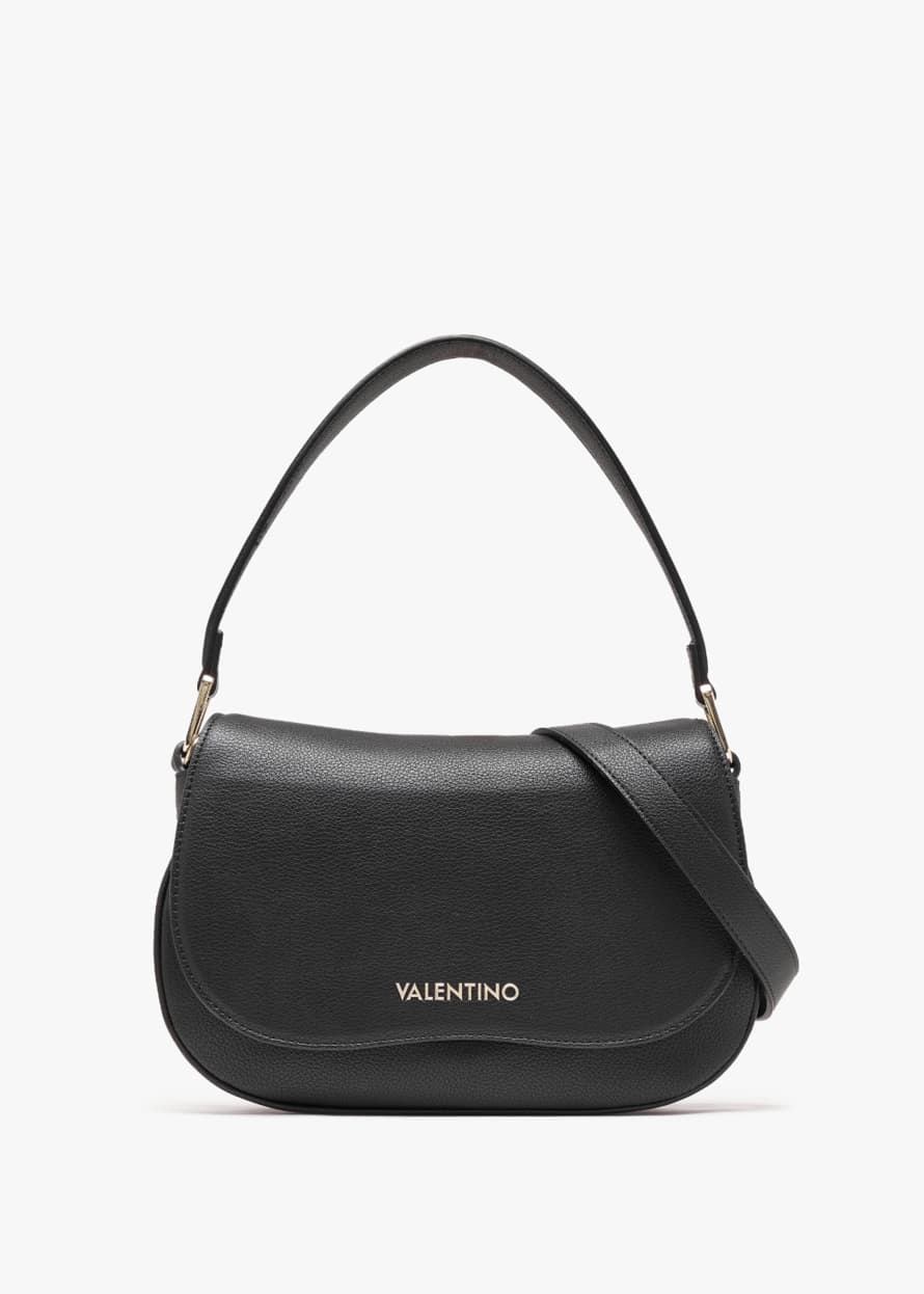 Valentino Cortina Relove Recycle Nero Shoulder Bag