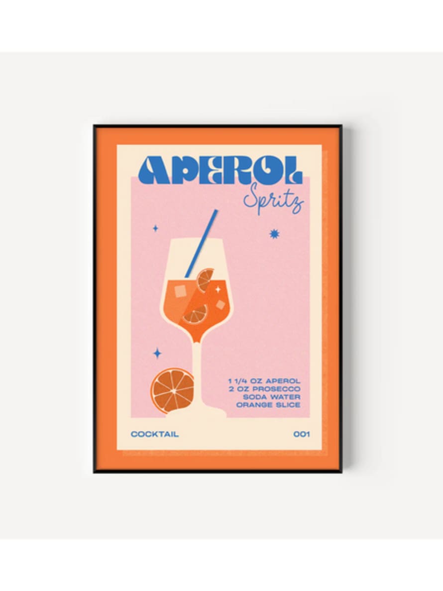 PROPER GOOD Cocktail Art Print Aperol Spritz