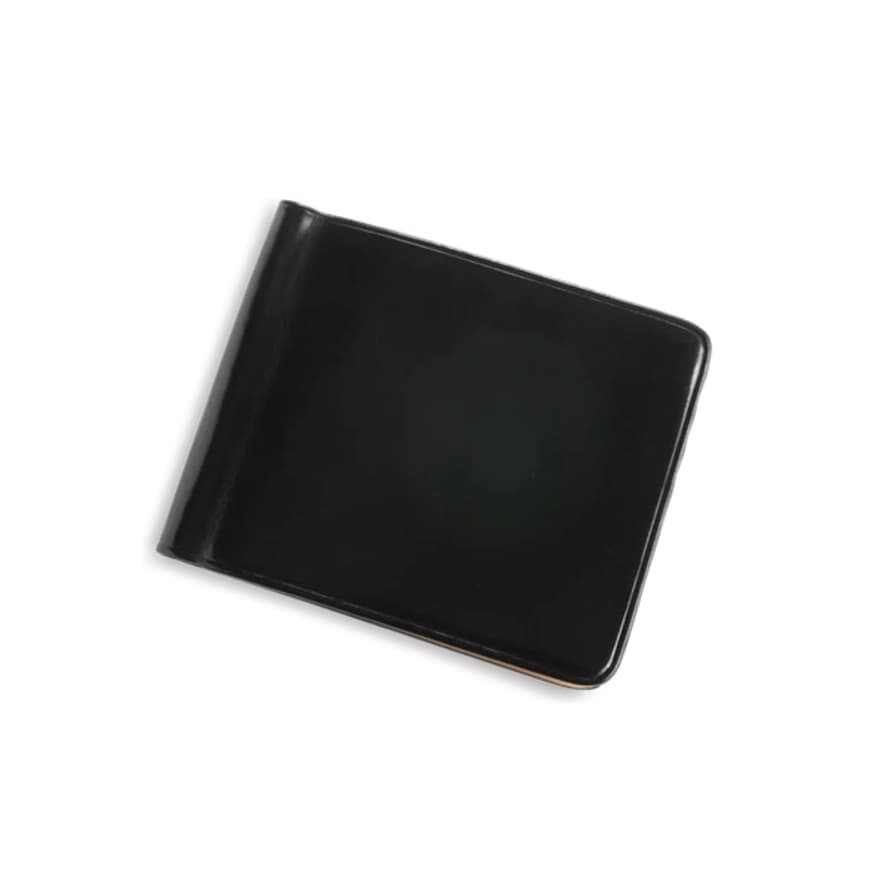 Il Bussetto Bi-fold Note Clip Wallet - Black