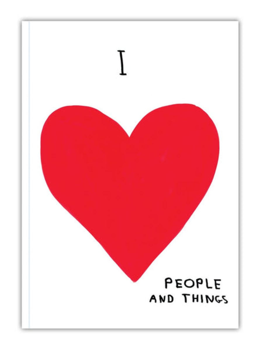 David Shrigley x Brainbox Candy David Shrigley | I Love People And Things A5 Notebook