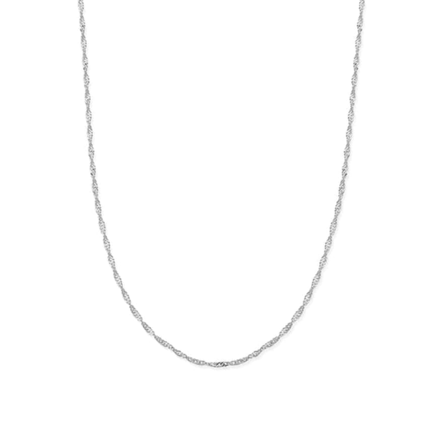ChloBo Twisted Rope Chain Necklace - Silver