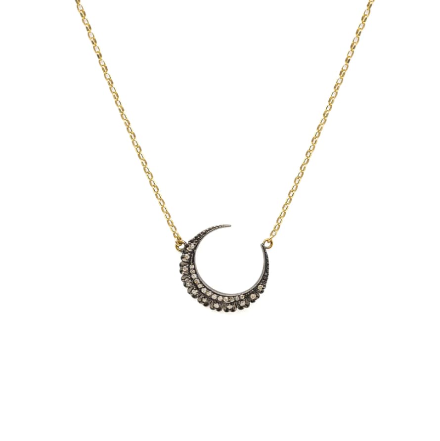 Kirstie Le Marque Diamond Classic Crescent Necklace