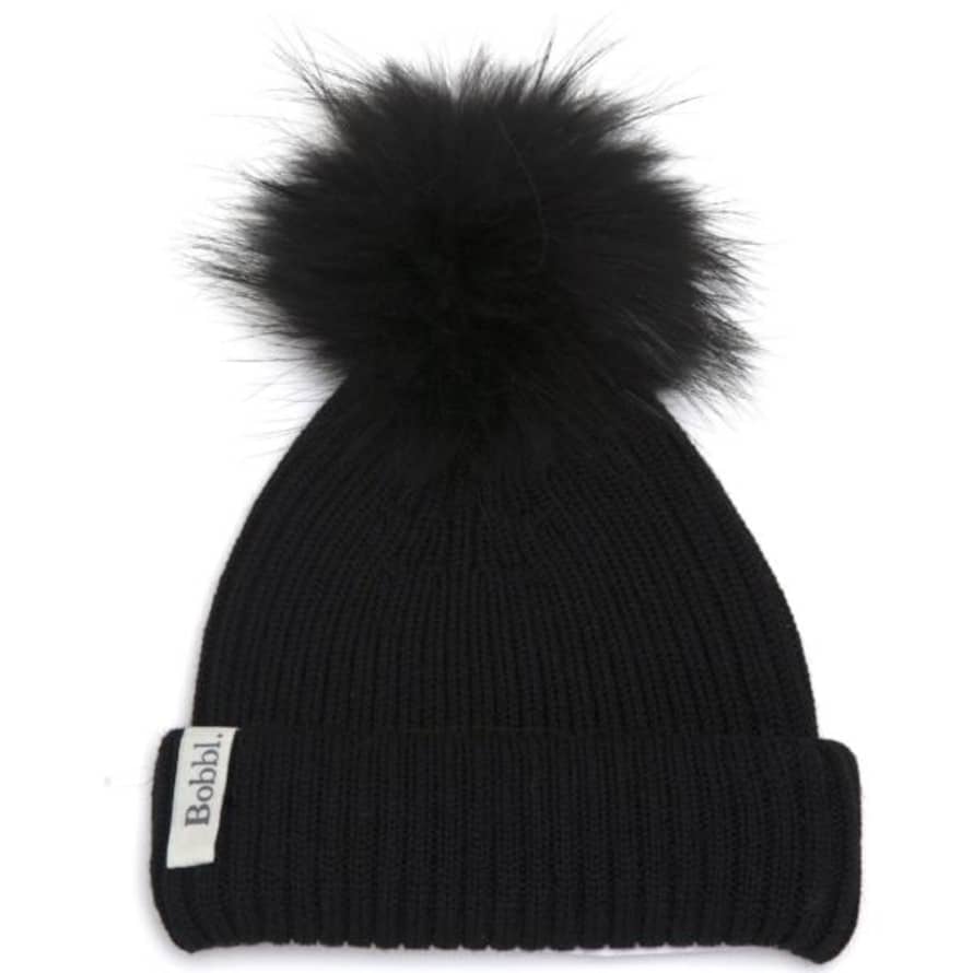 Bobbl. Classic Pompom Hat - Black