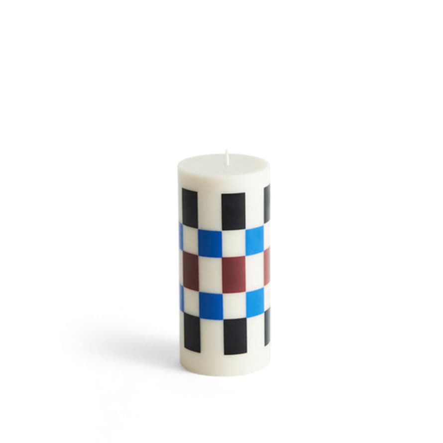 HAY Vela Column Small - Off-White, Brown, Black and Blue