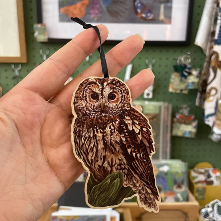 Ferne Creative Tawny Owl Wooden Decoration