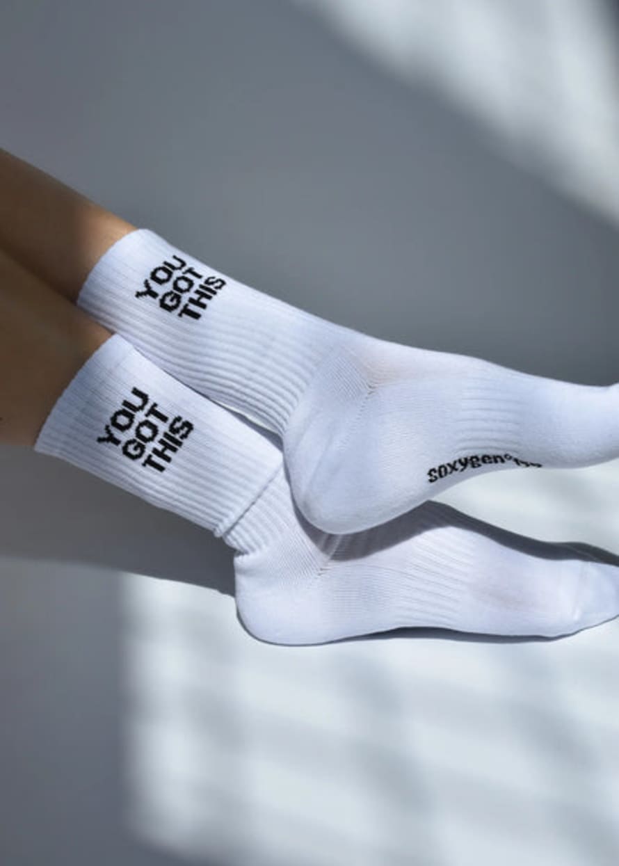 Soxygen Socks You Got This Socks - White One Size