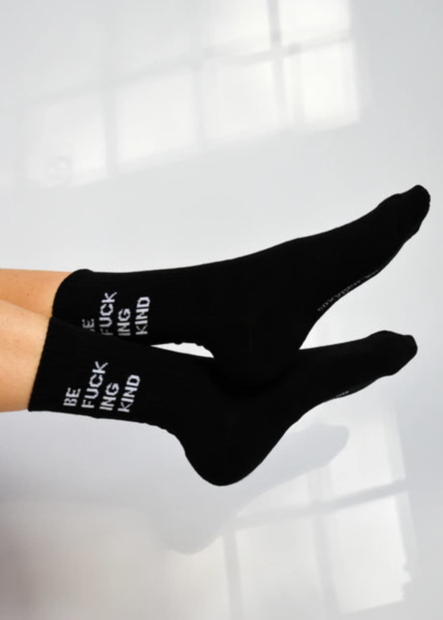 Soxygen Socks Be F*ck!ng Kind - Black One Size Socks