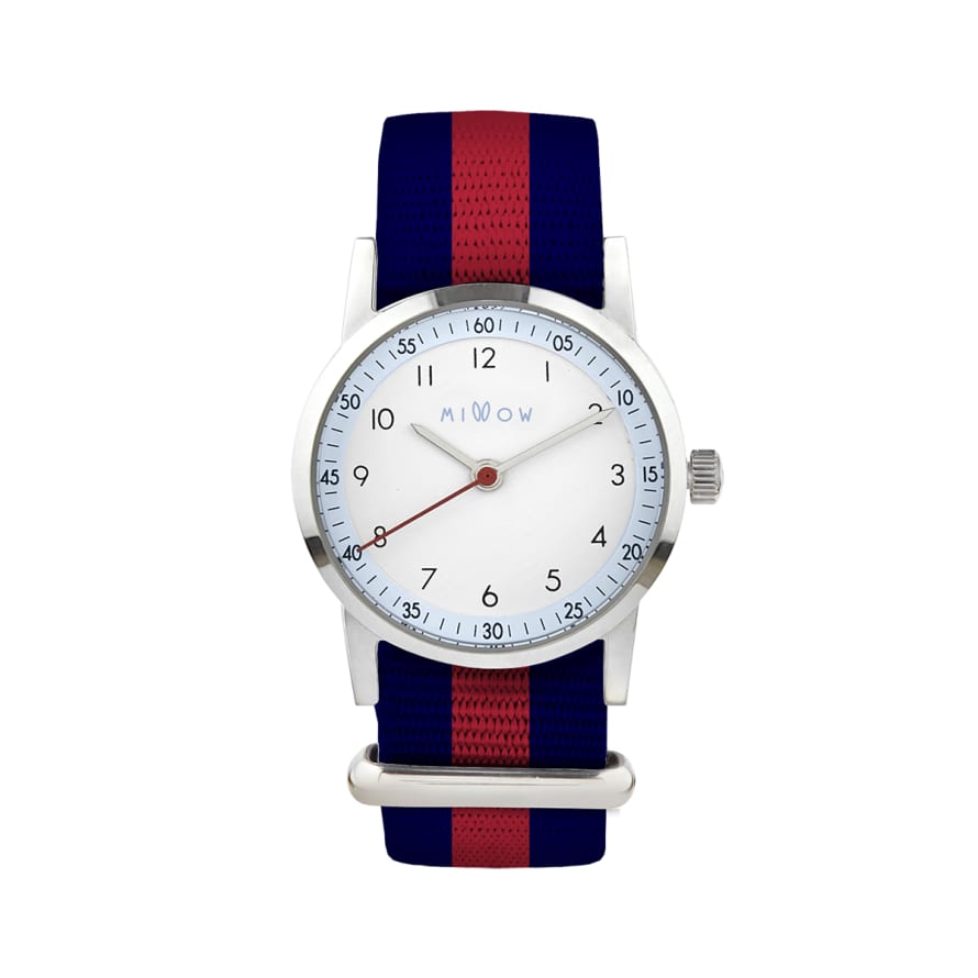 Millow Paris Classic Stripe Red Watch