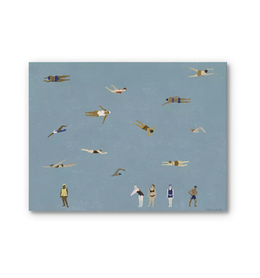 Fine Little Day Swimmers By Elisabeth Dunker, 40 x 50 cm Print