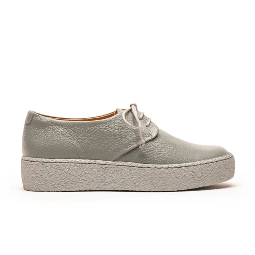 Tracey Neuls GEEK PLATFORM Stone | Grey Leather Platform Sneakers