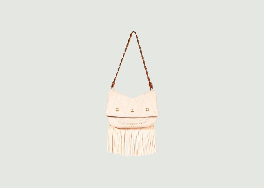 Jerome Dreyfuss Jerry Mini Fringed Grained Leather Bag