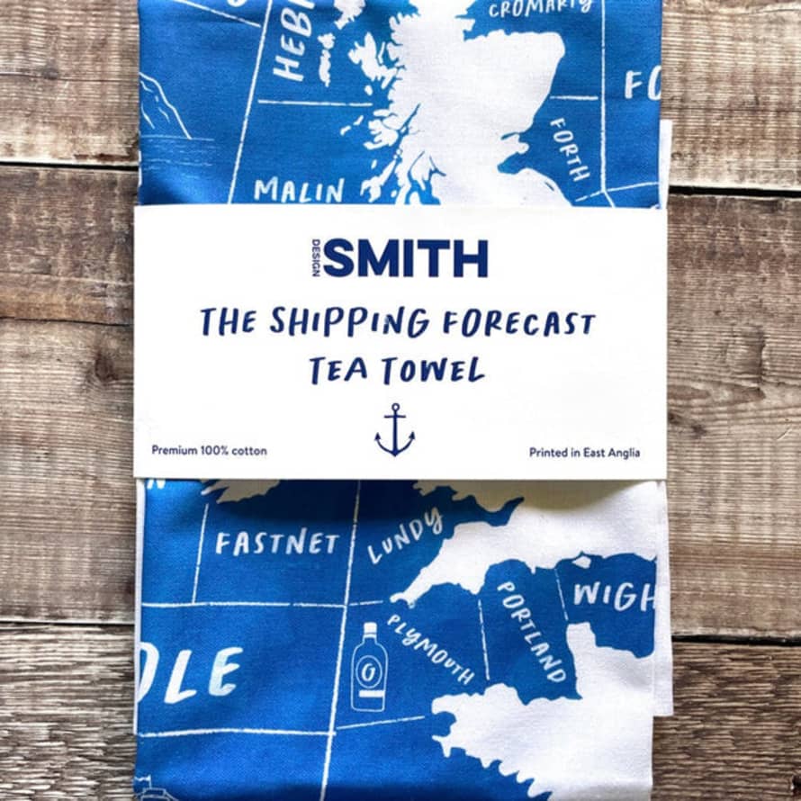 Design Smith Shipping Forecast Tea Towel