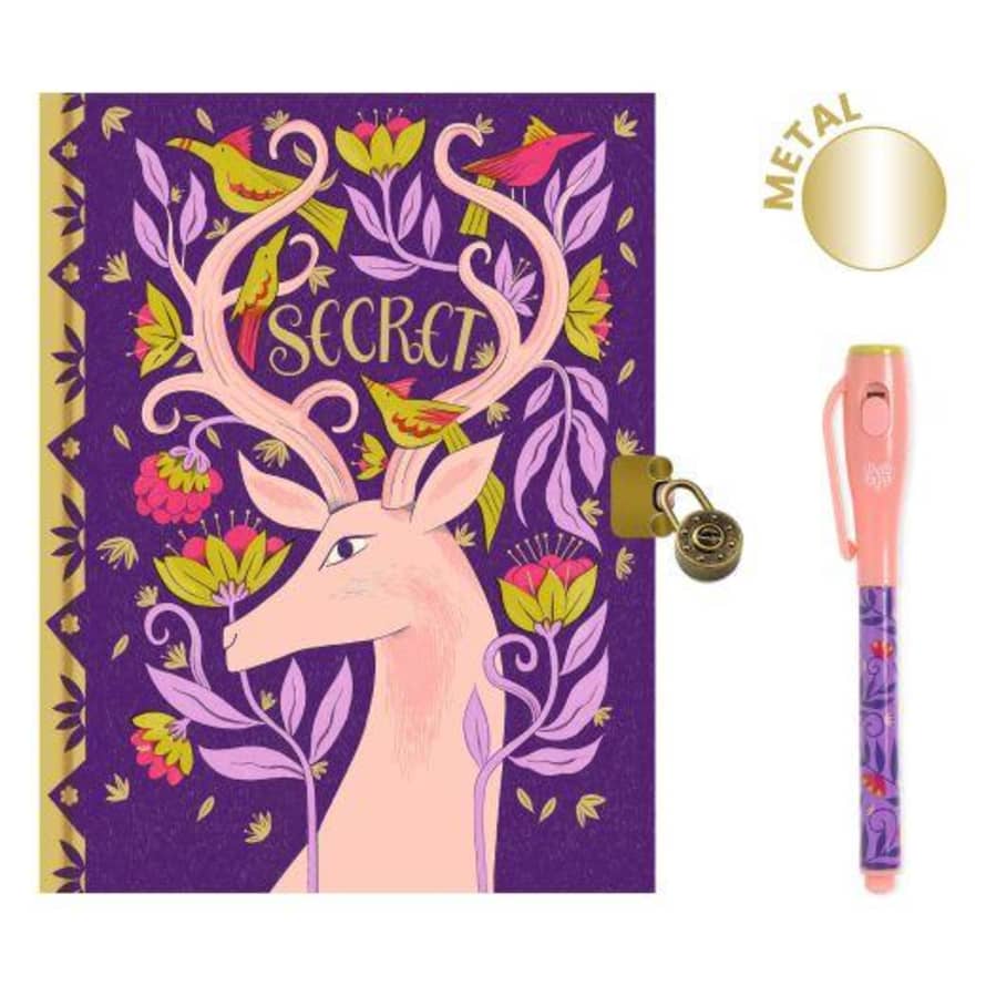 Djeco  Melissa Secret Notebook With Magic Pen