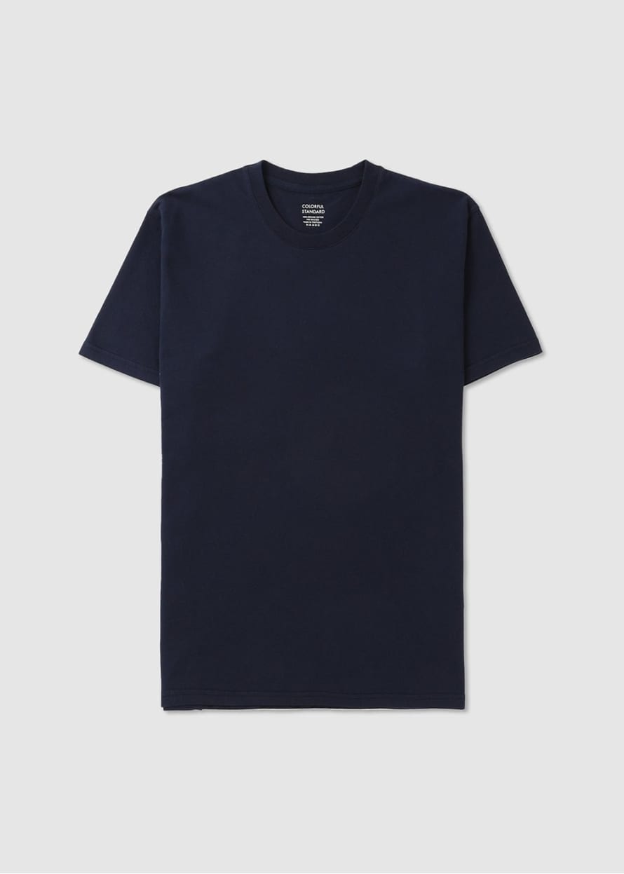 Colorful Standard Mens Classic Organic T-shirt In Navy Blue