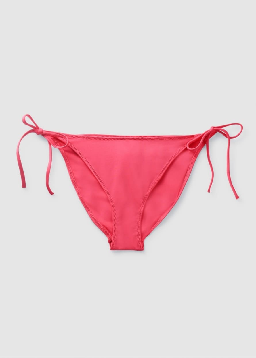 Calvin Klein Womens Mini Logo String Bikini Bottoms In Pink Flash