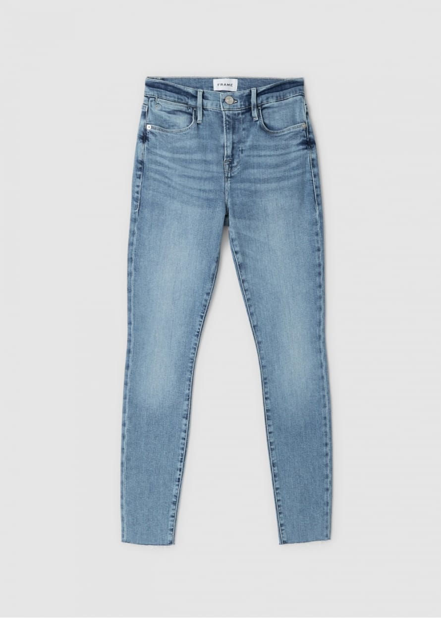 Frame Womens Le High Skinny Raw After Jeans In Galeston