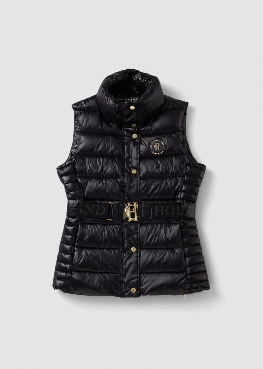 Holland Cooper Womens Valais Quilted Gilet In Black