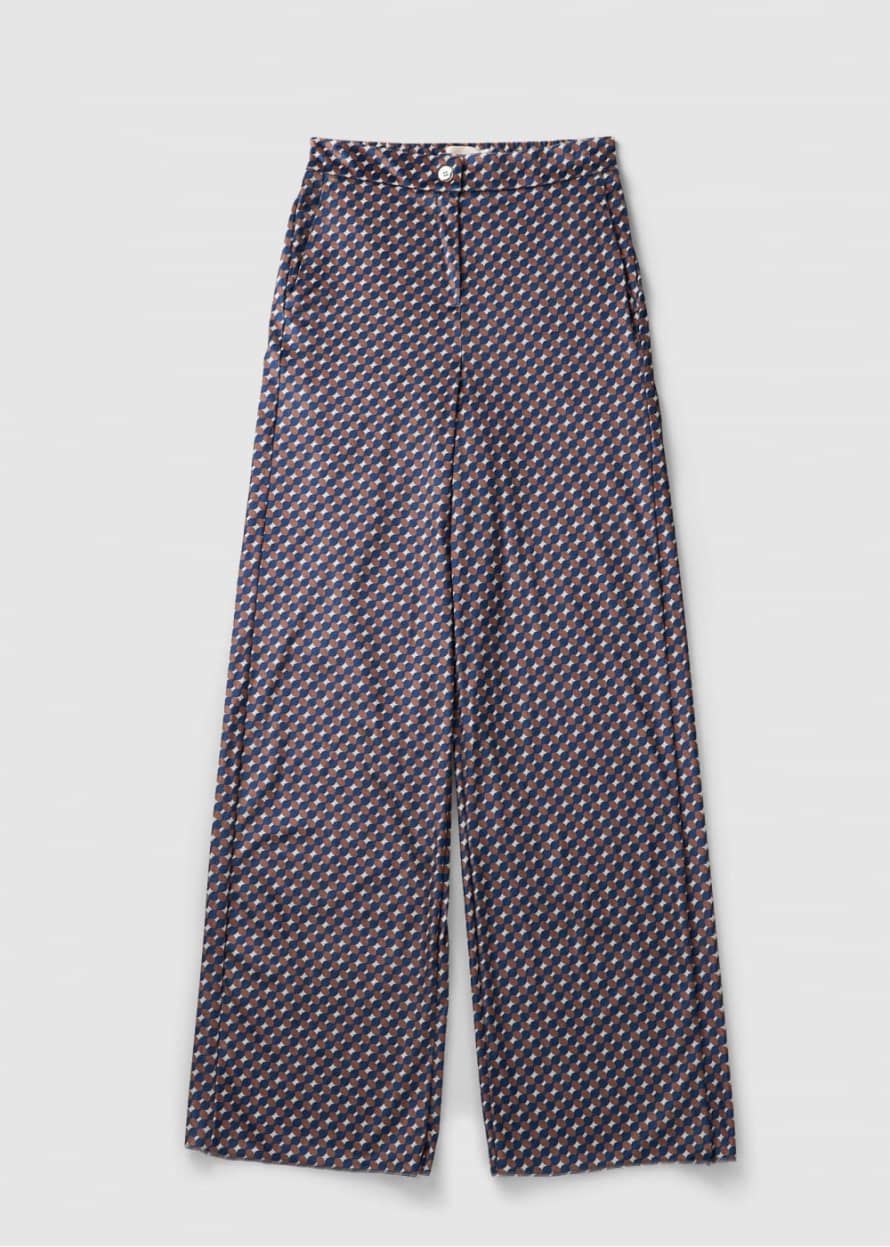iBlues Womens Antiope Printed Jersey Trousers In Avio
